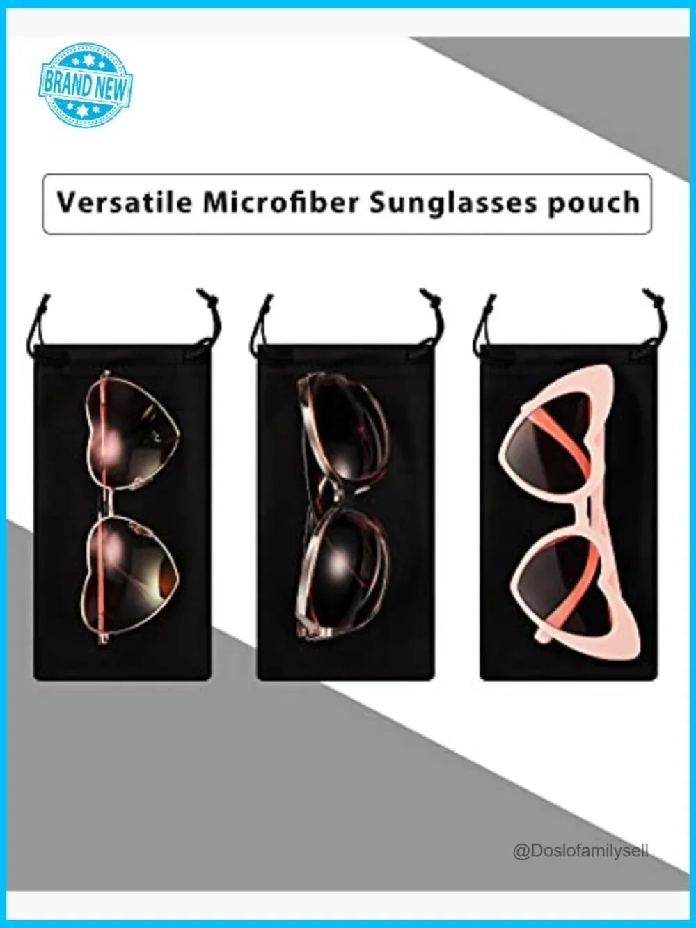 Microfiber Eyeglass Cases Classic Soft Pouch Set Versatile Storage Accessories